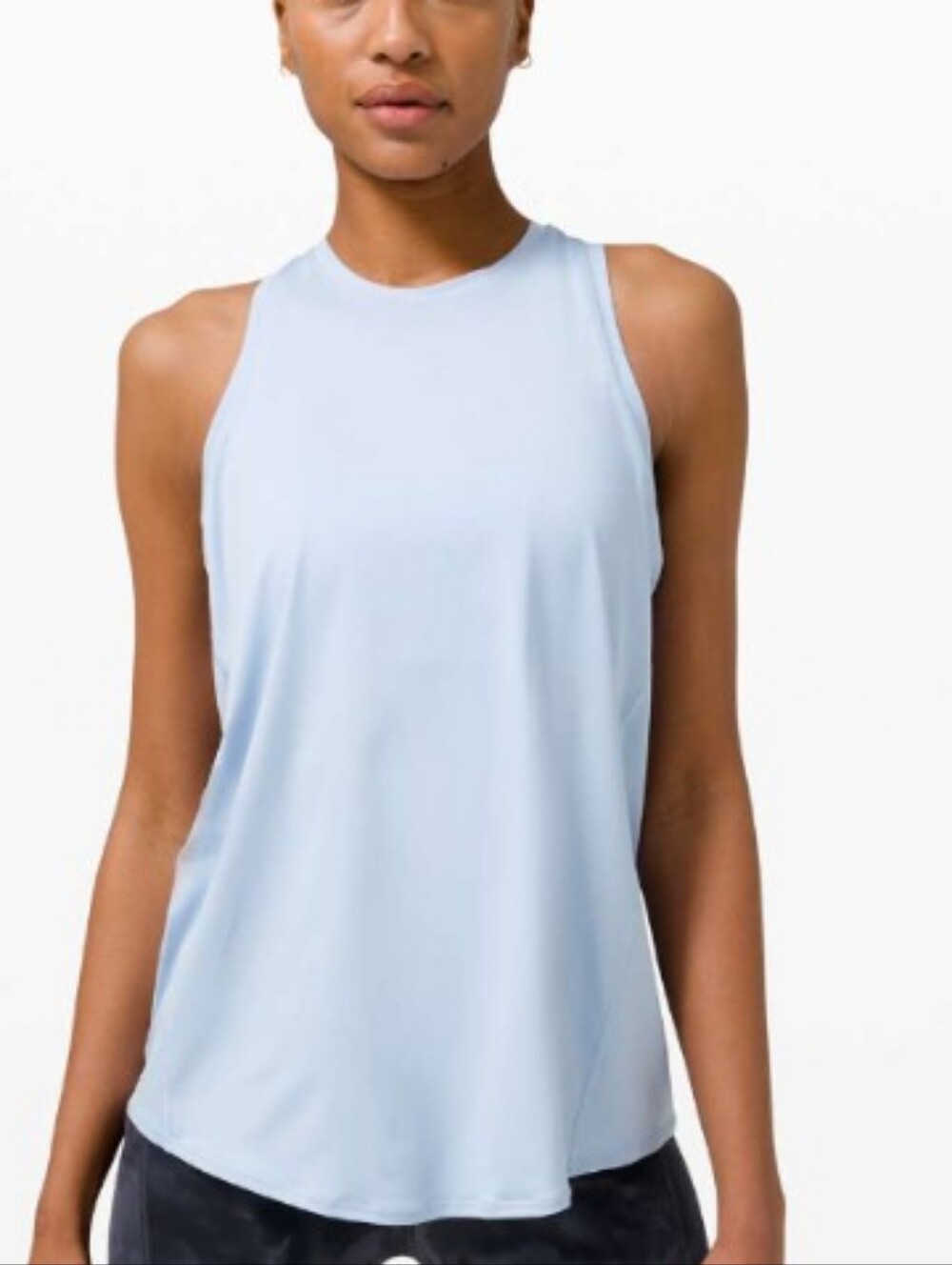 lululemon Women's Light Blue Sleeveless Performance Tank Top